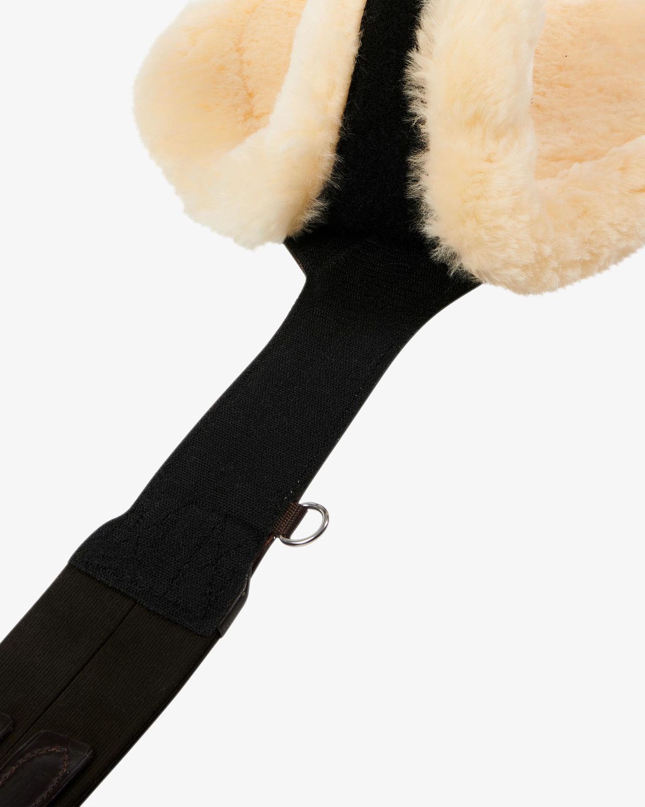 Jumping girth with belly guard for English saddle