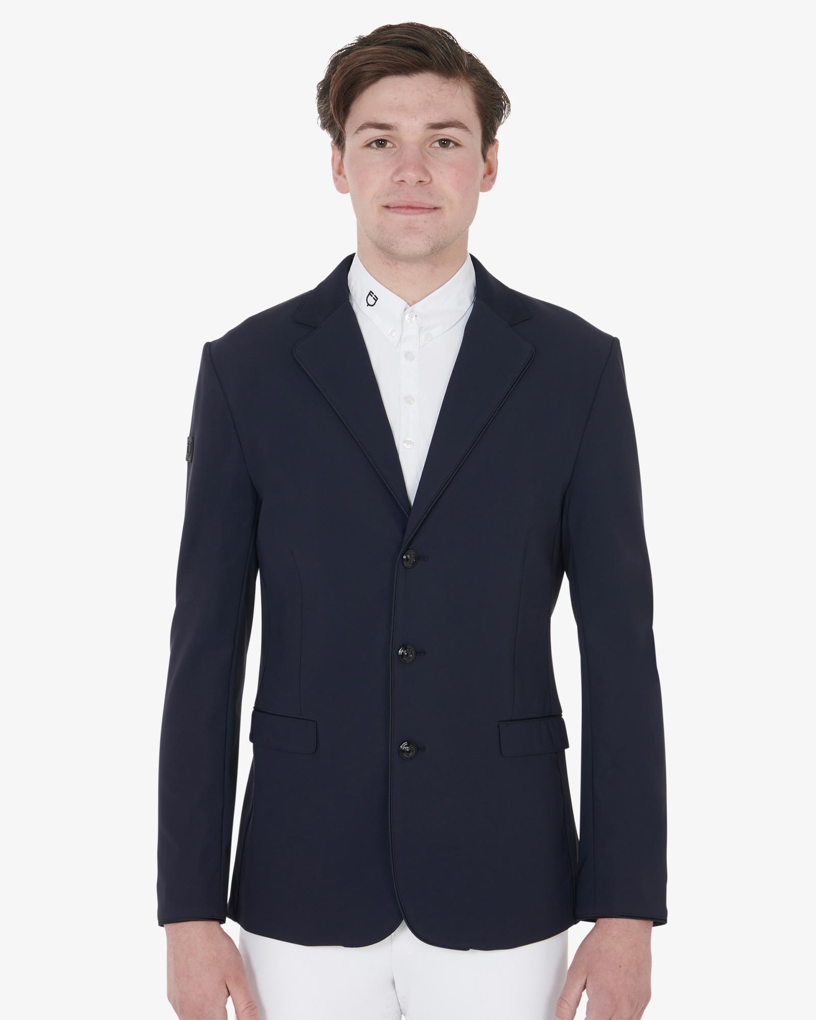 Men's competition jacket with three buttons