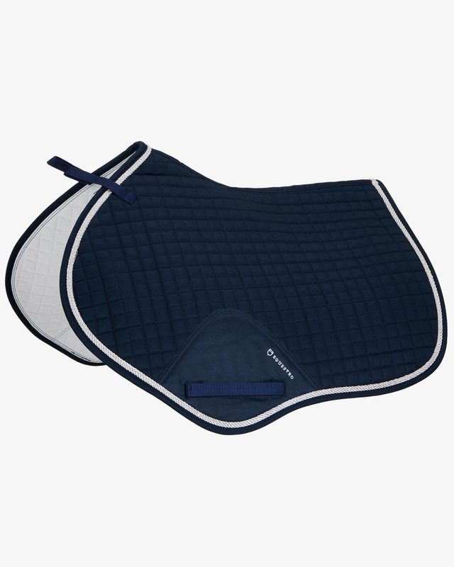 Shaped jumping saddle pad in cotton