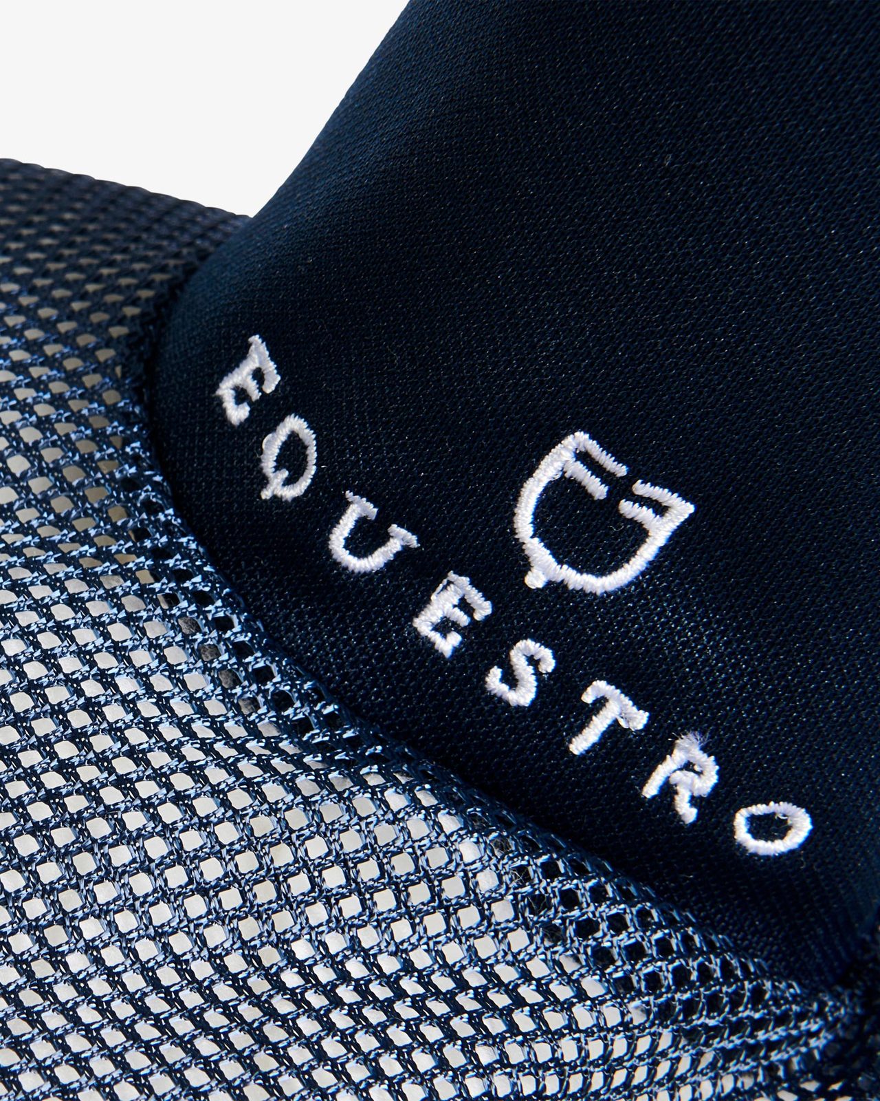 Cuffietta cavallo in cotone e tessuto mesh traforato