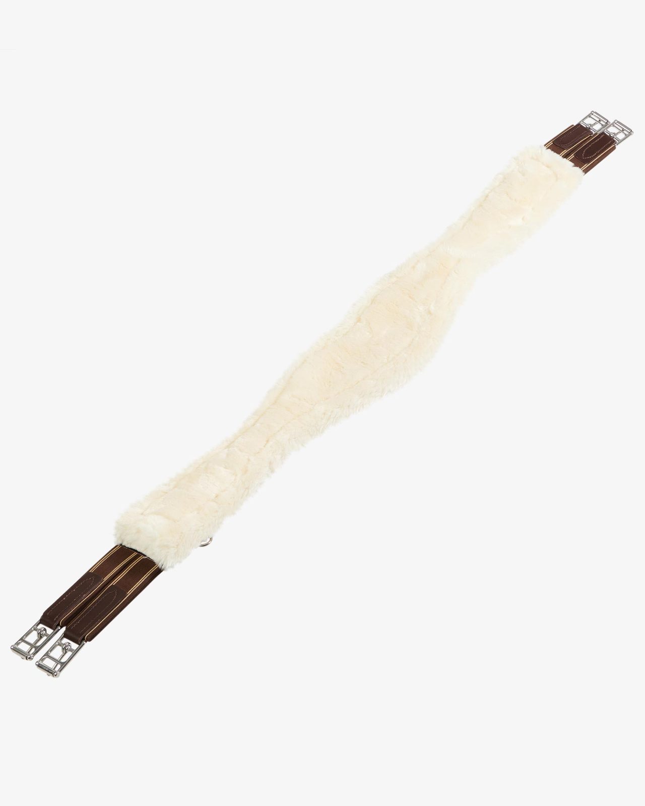 Jumping girth with synthetic lambskin