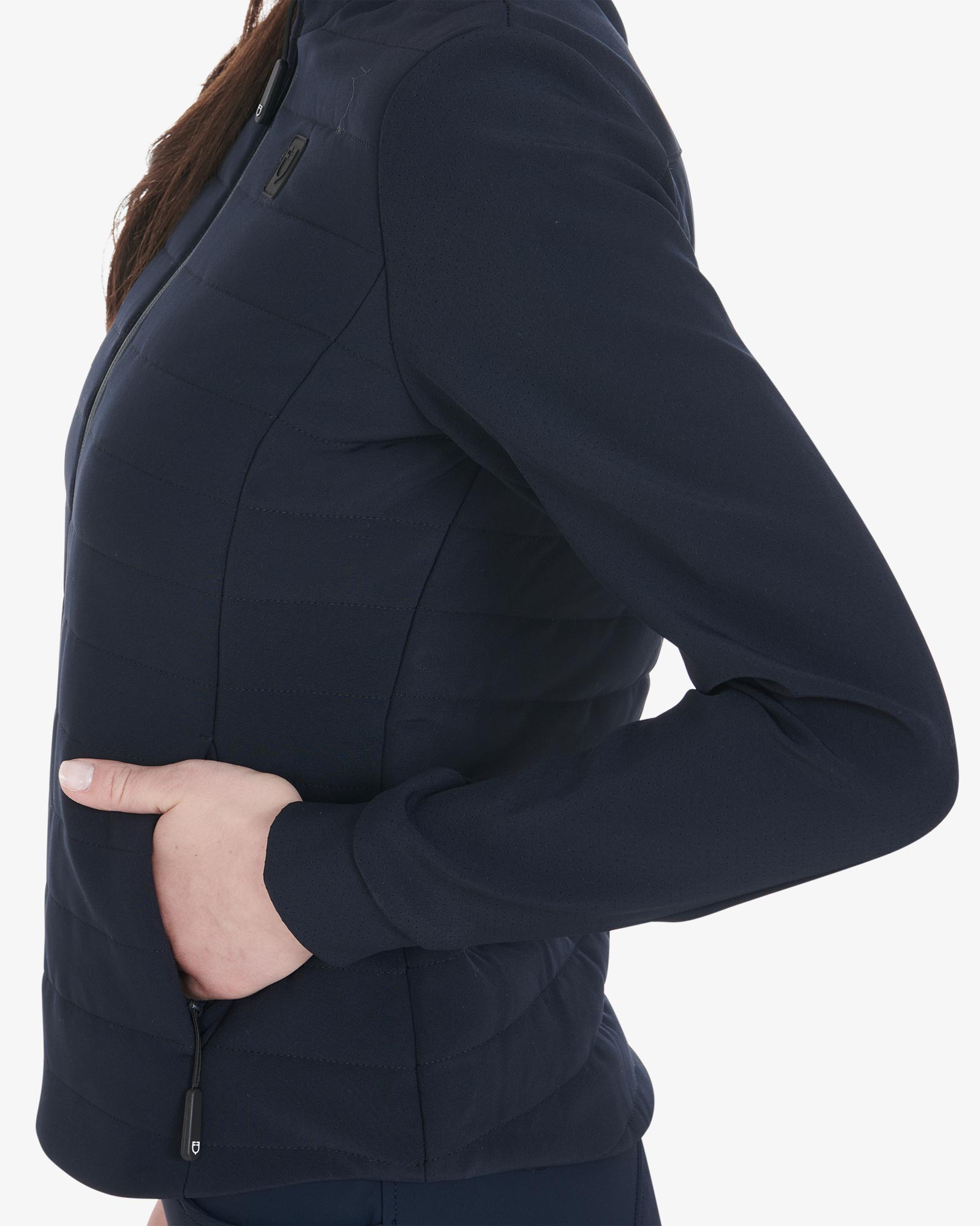 Comma Gilet Imbottito Donna - Giubbotto Senza Maniche Con Colletto Alto E Tasche, Vestibilità Normale