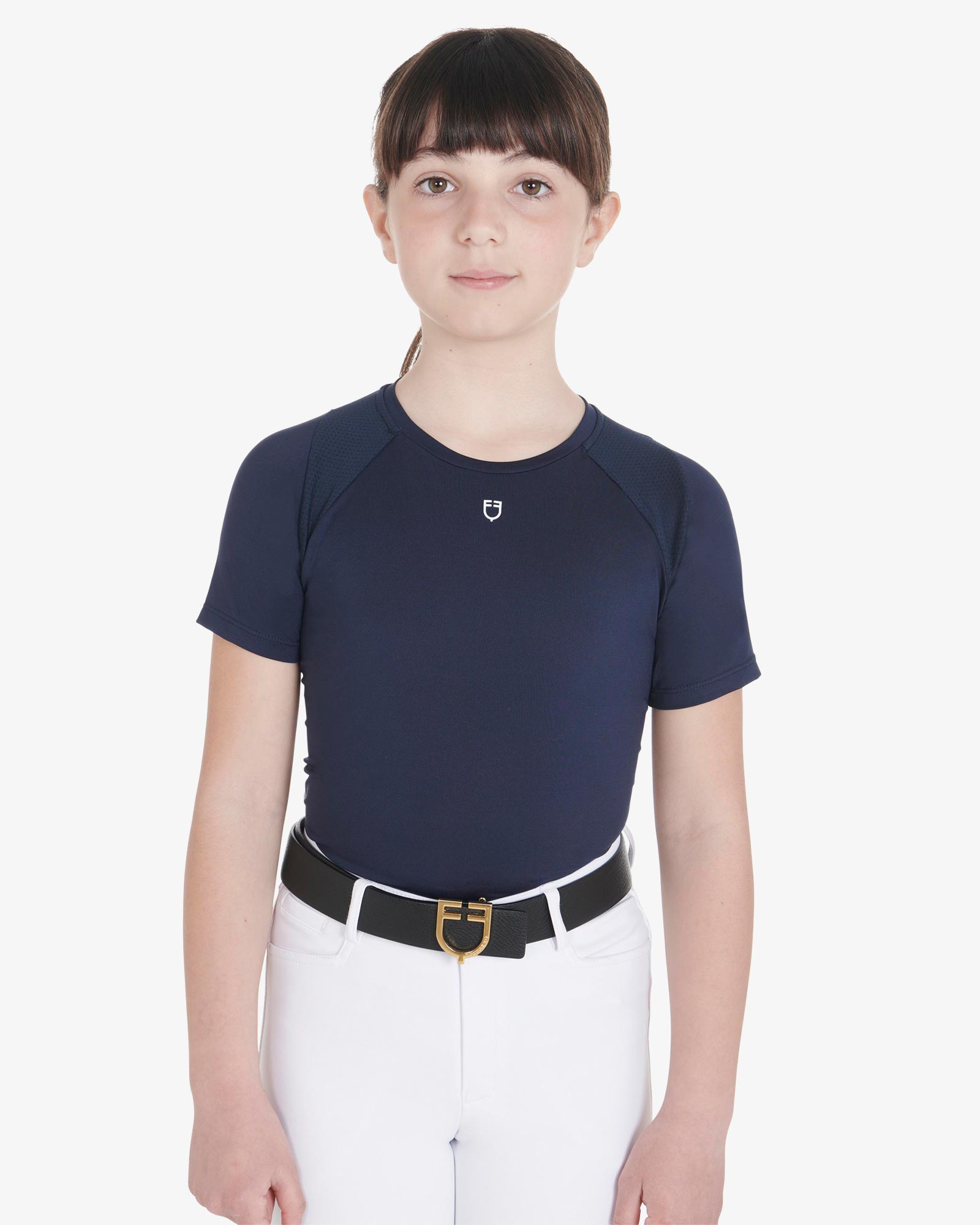 Kids' training t-shirt in technical fabric