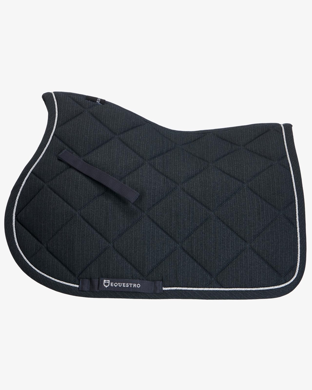 Jumping saddle pad in cotton with trimmings