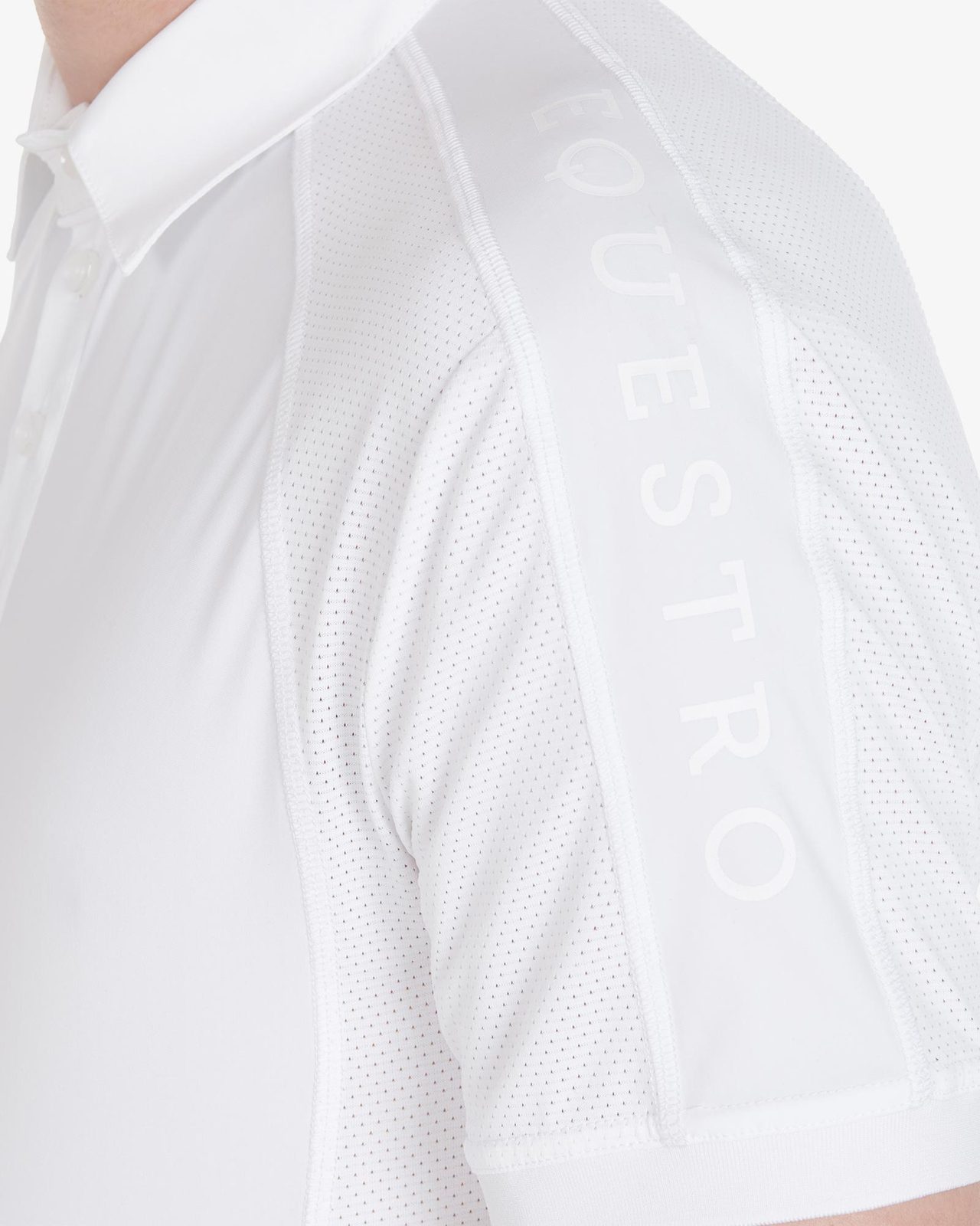 Polo uomo da concorso slim fit quattro bottoni