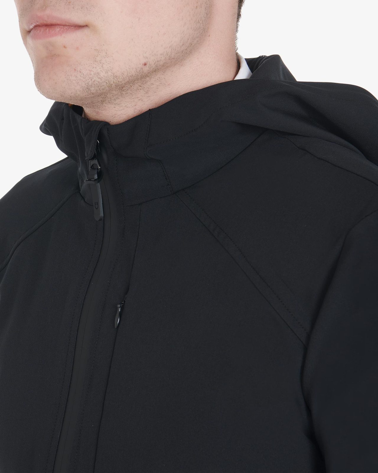 Men's jacket in breathable technical fabric