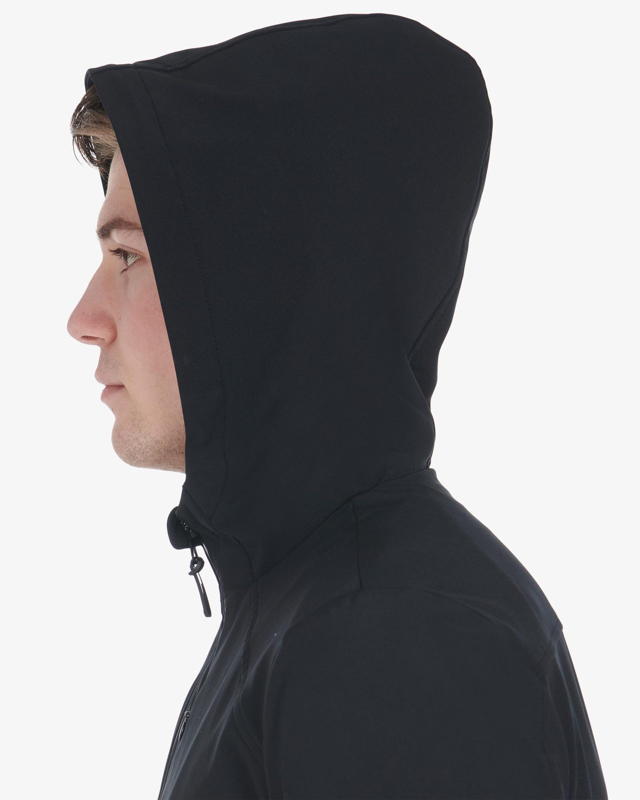Men's jacket in breathable technical fabric