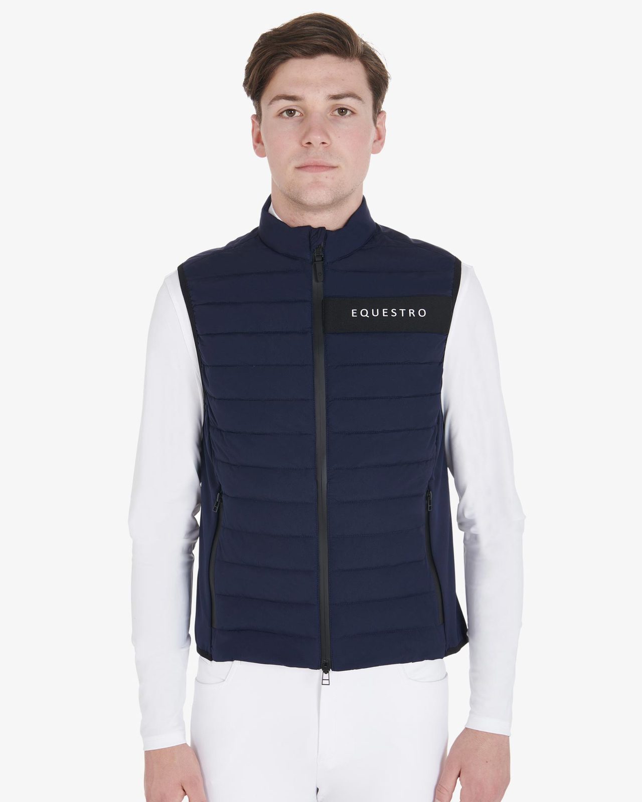 Men's vest in windproof technical fabric