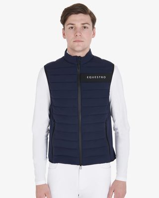 Men's vest in windproof technical fabric