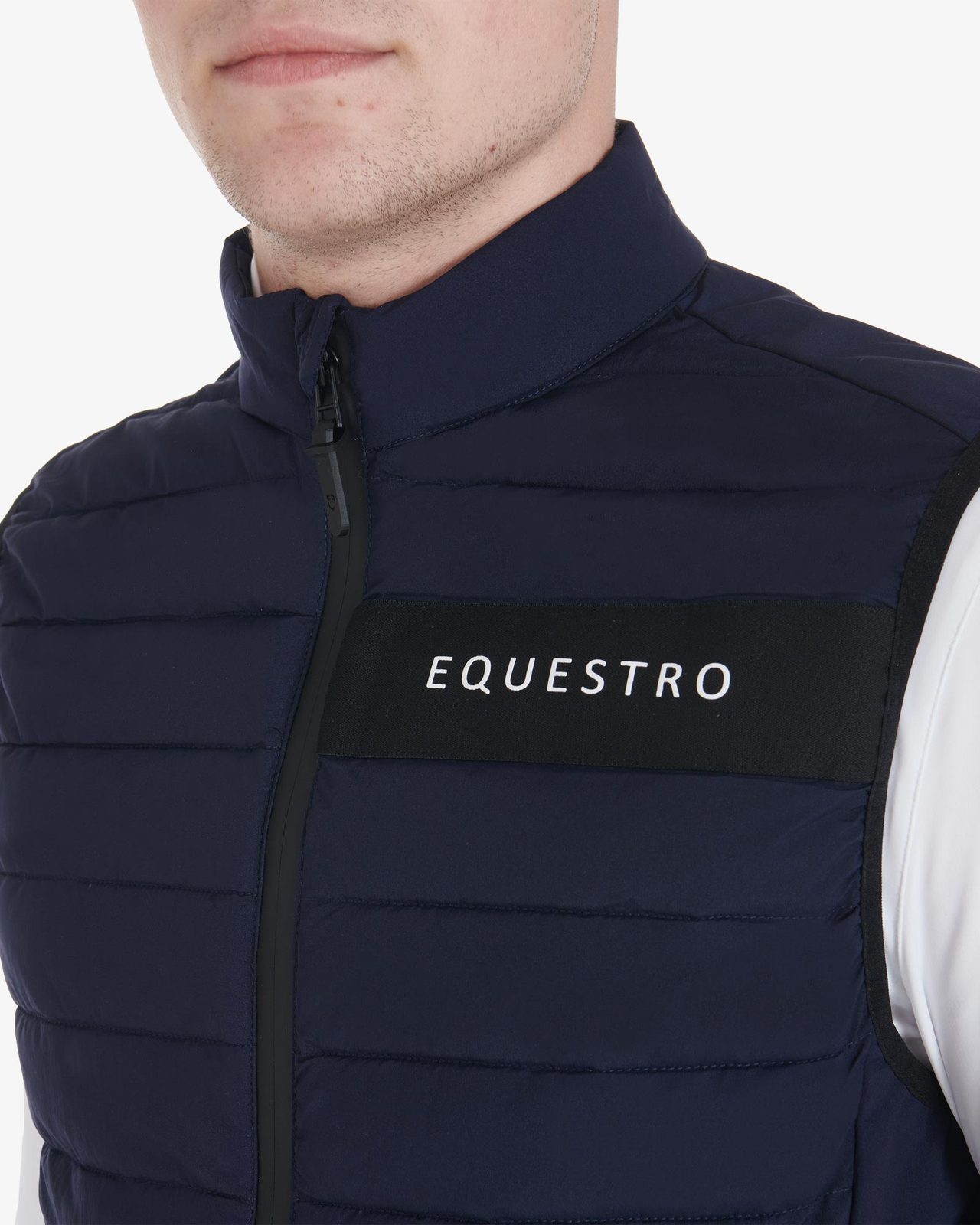 Men's vest in windproof technical fabric