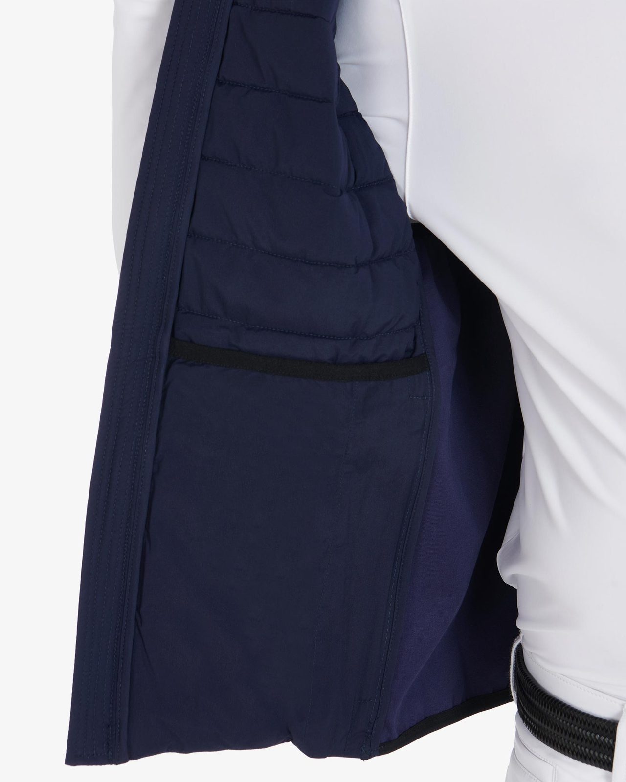 Men's vest in windproof technical fabric
