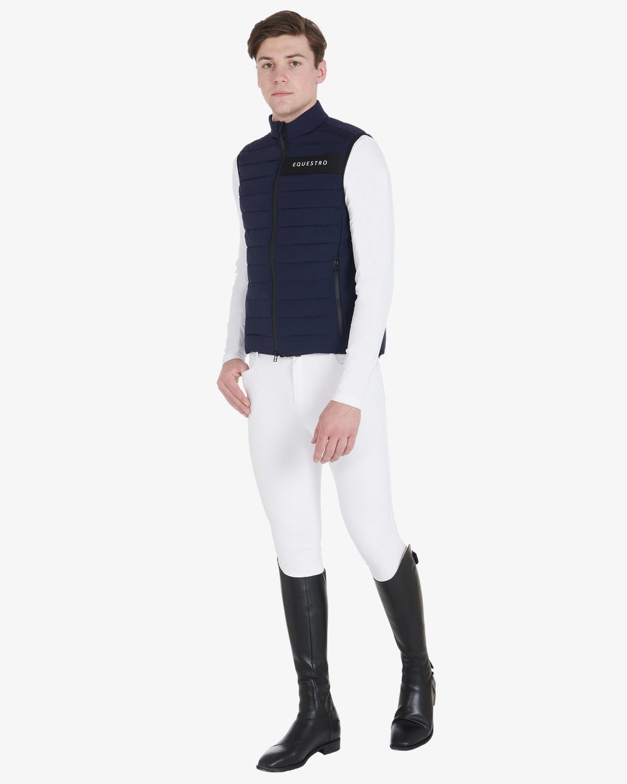 Men's vest in windproof technical fabric