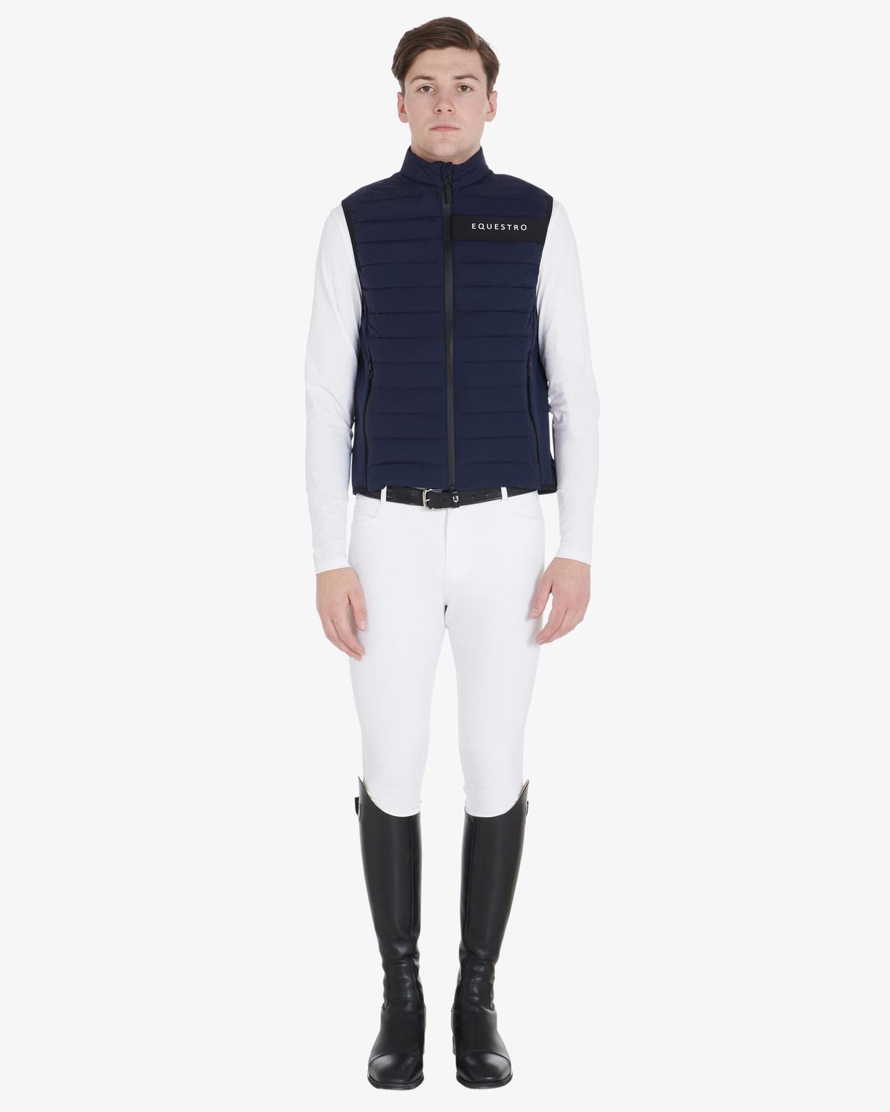 Men's vest in windproof technical fabric