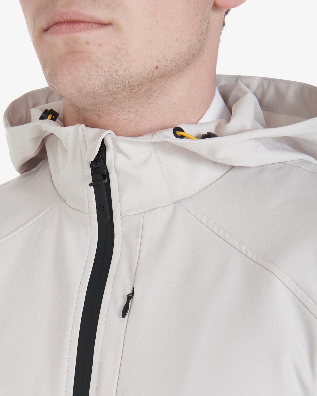Men's jacket in breathable technical fabric