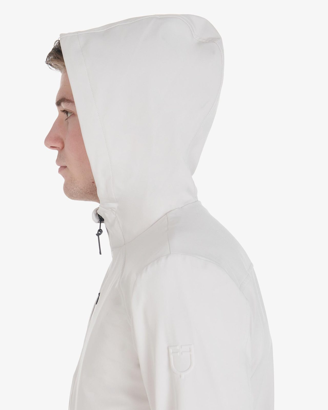 Men's jacket in breathable technical fabric