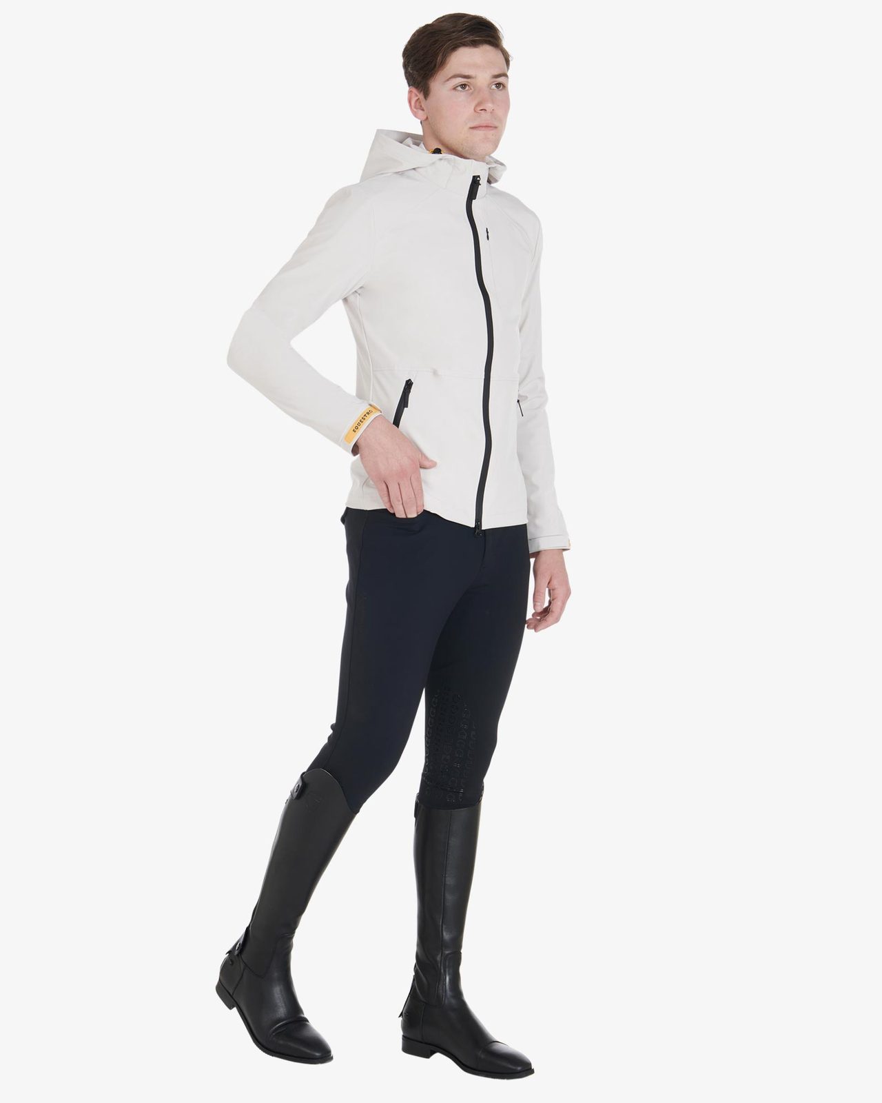 Men's jacket in breathable technical fabric