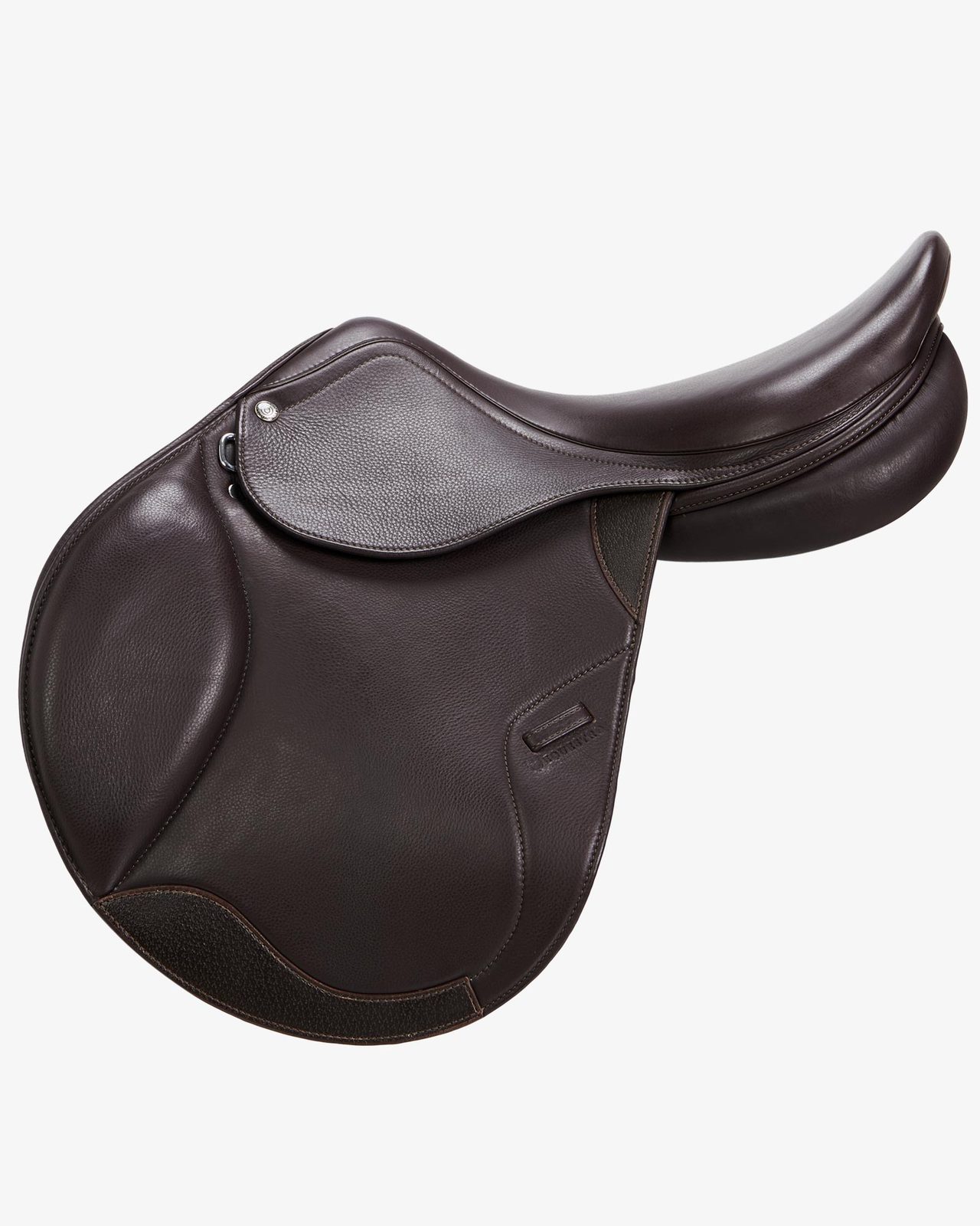Jumping saddle double leather