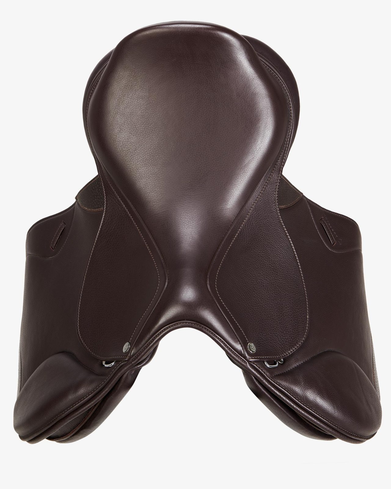 Jumping saddle double leather