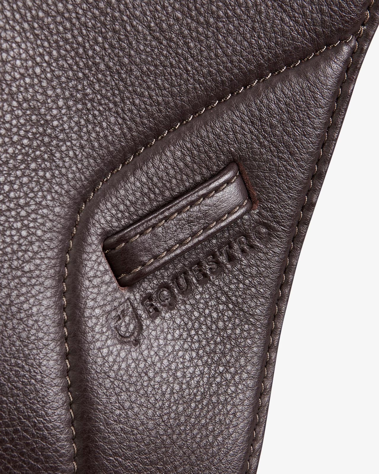 Jumping saddle double leather