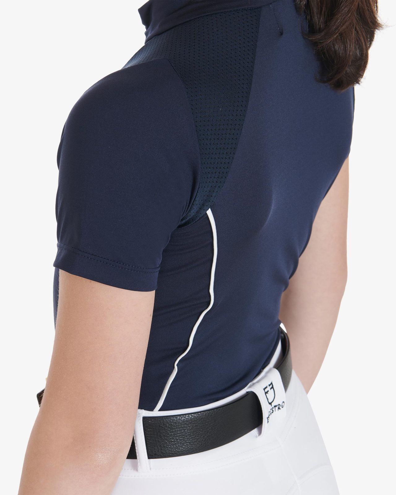Kids' slim fit training polo shirt high performance