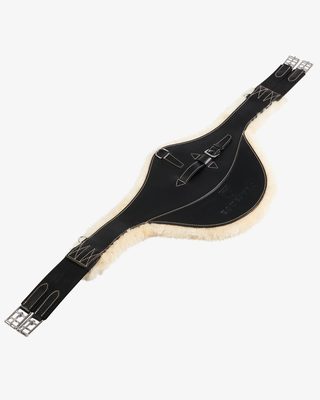 Jumping girth with belly guard for English saddle