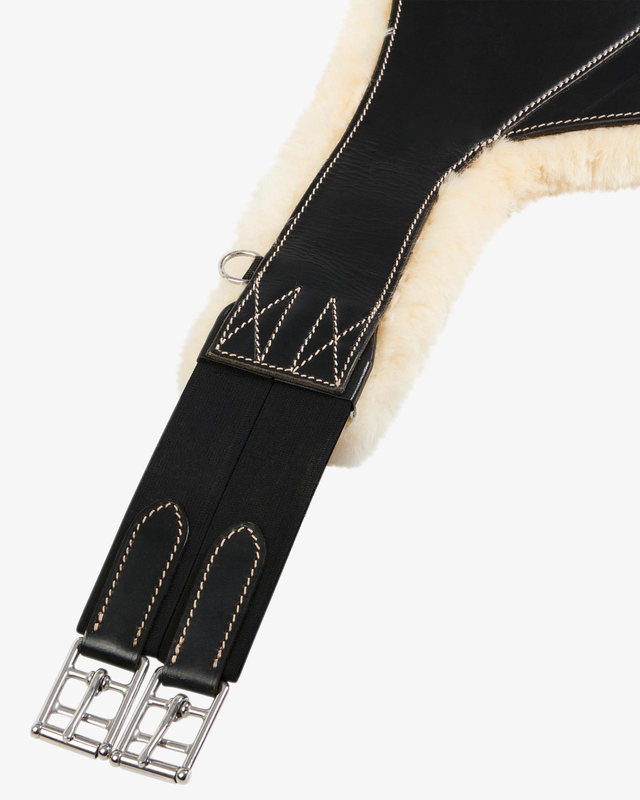 Jumping girth with belly guard for English saddle
