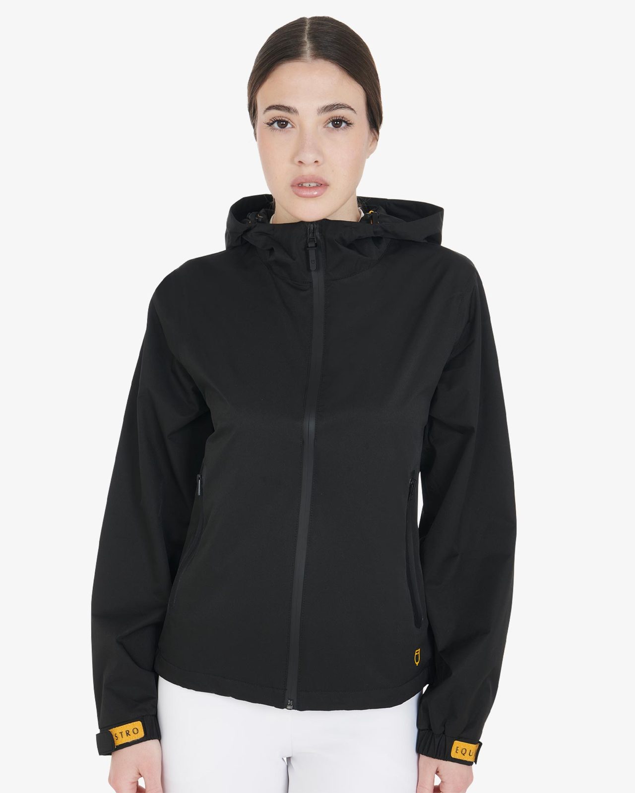 Women's three-layer technical raincoat