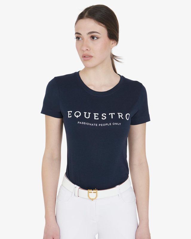 Women's slim fit t-shirt with contrasting writing