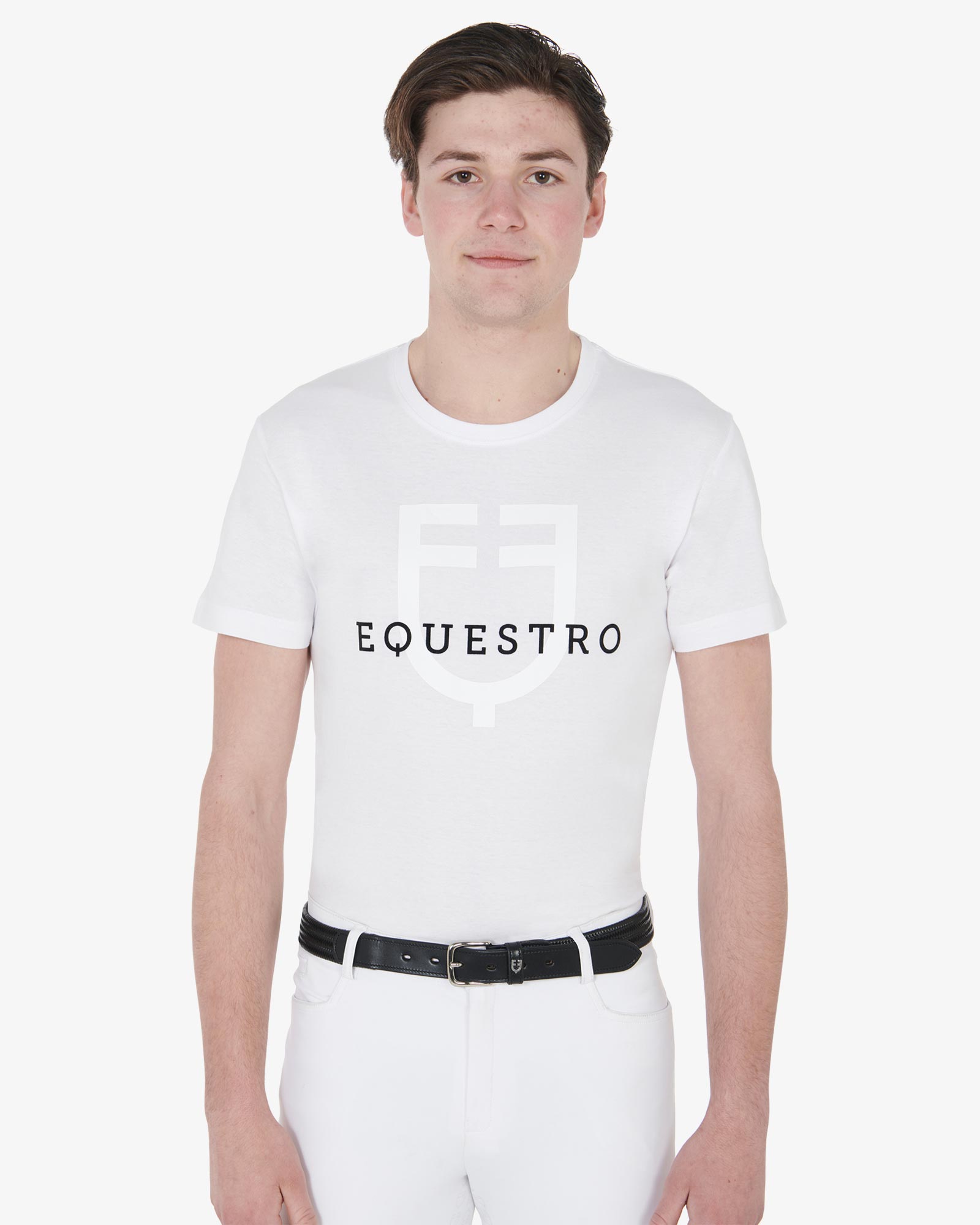 Men's slim fit t-shirt with logo on the chest