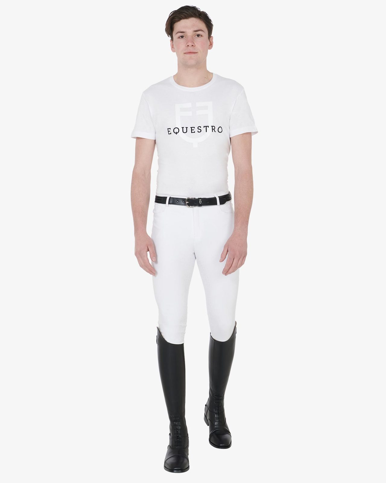 Men's slim fit t-shirt with logo on the chest