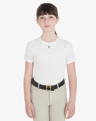 Kids' training t-shirt in technical fabric