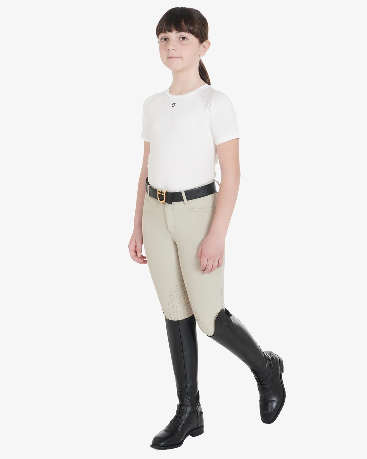 Kids' training t-shirt in technical fabric
