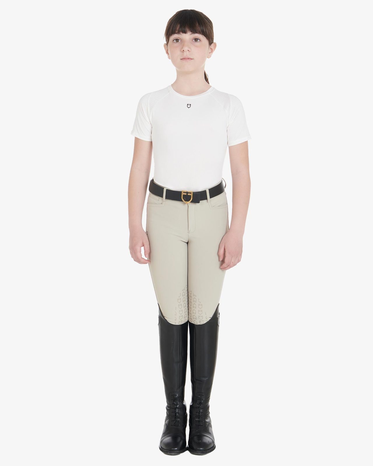 Kids' training t-shirt in technical fabric