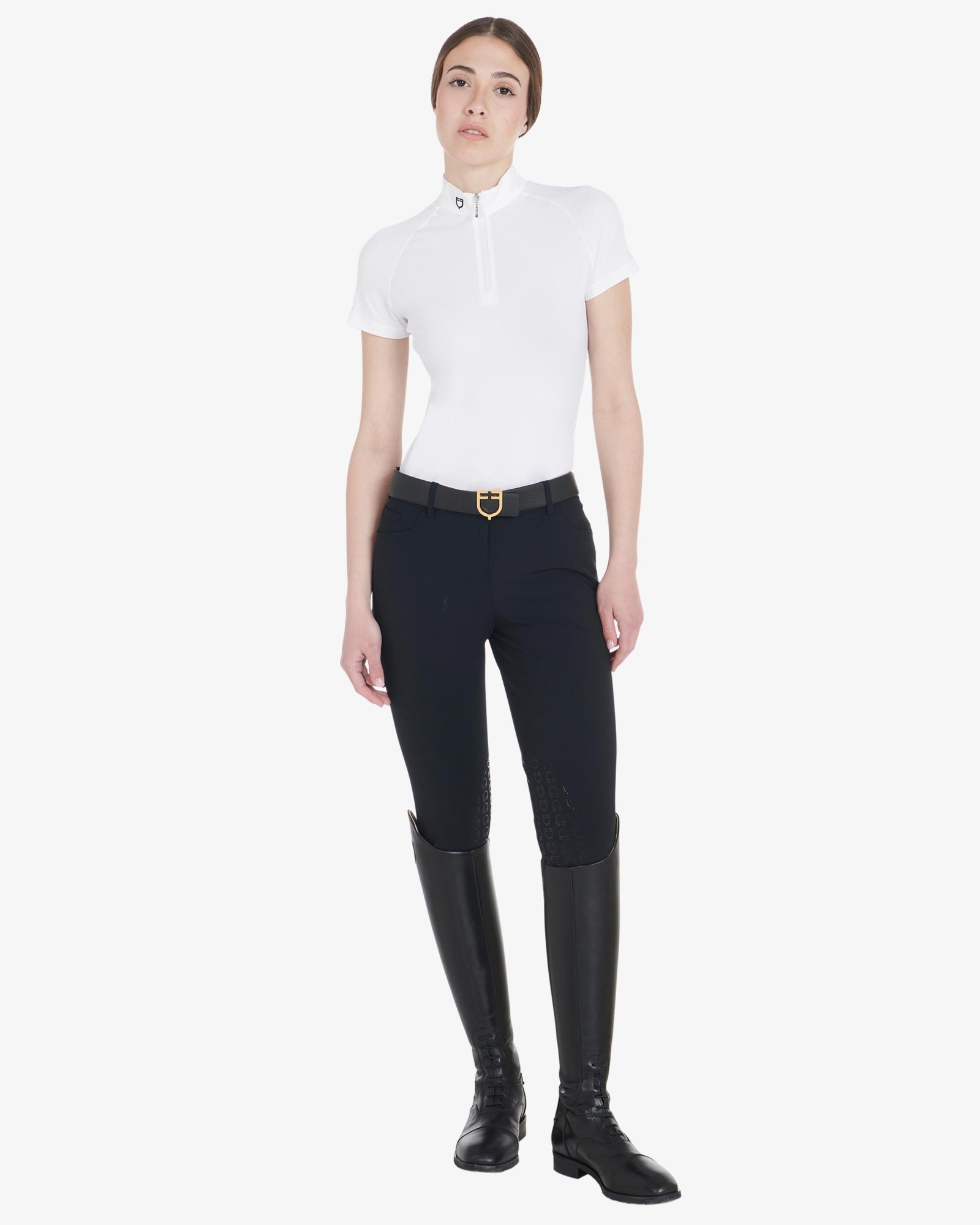 Equestro Women's Monogram Competition Polo Shirt