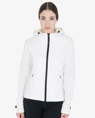 Women's slim fit softshell jacket with windproof zip