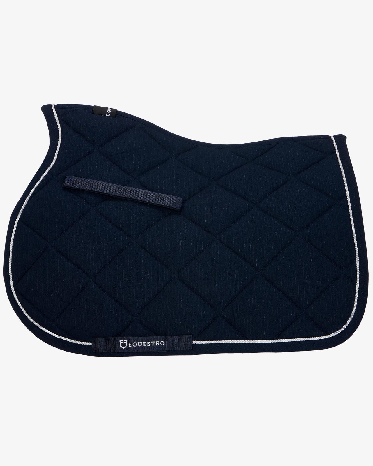 Jumping saddle pad in cotton with trimmings