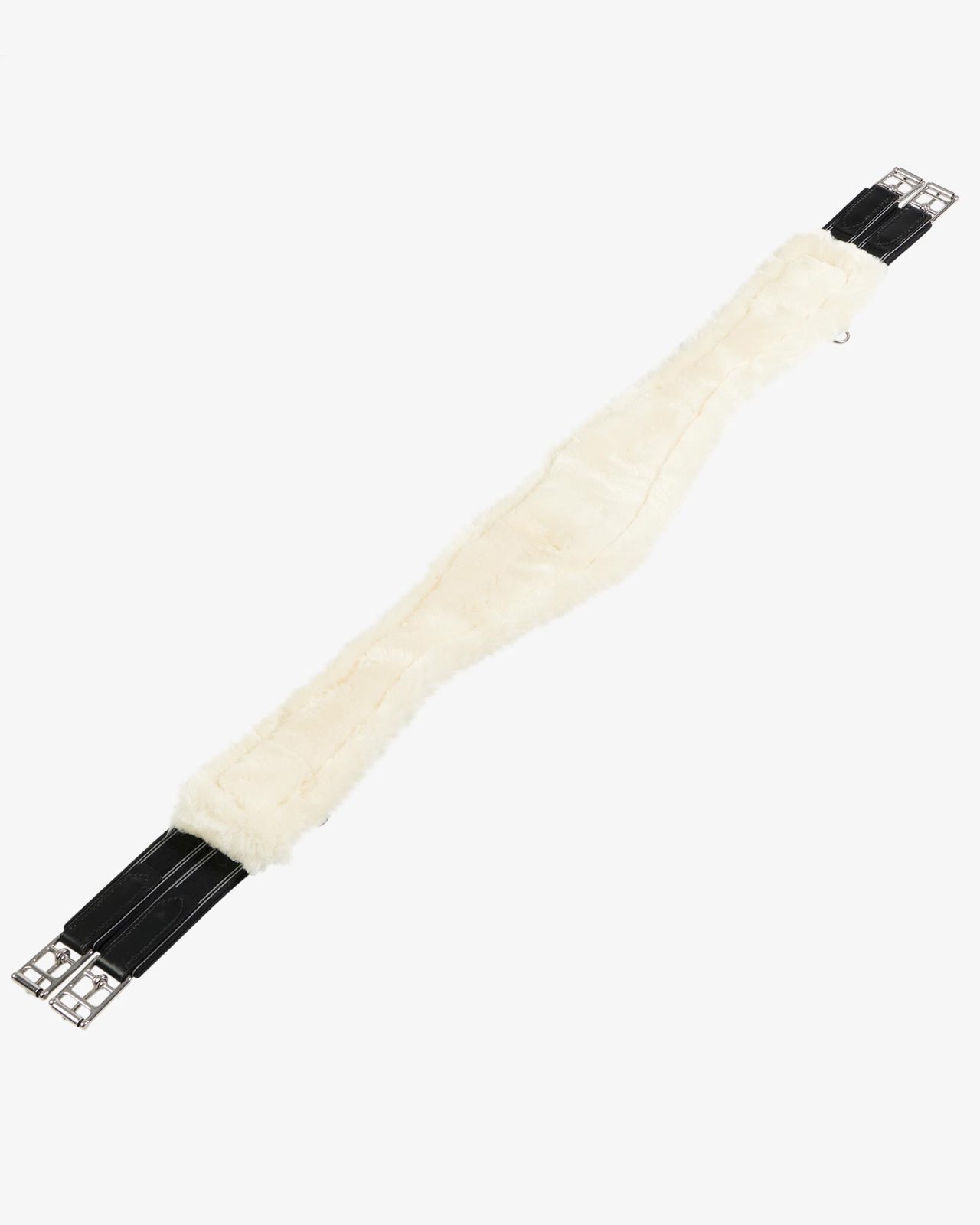 Jumping girth with synthetic lambskin