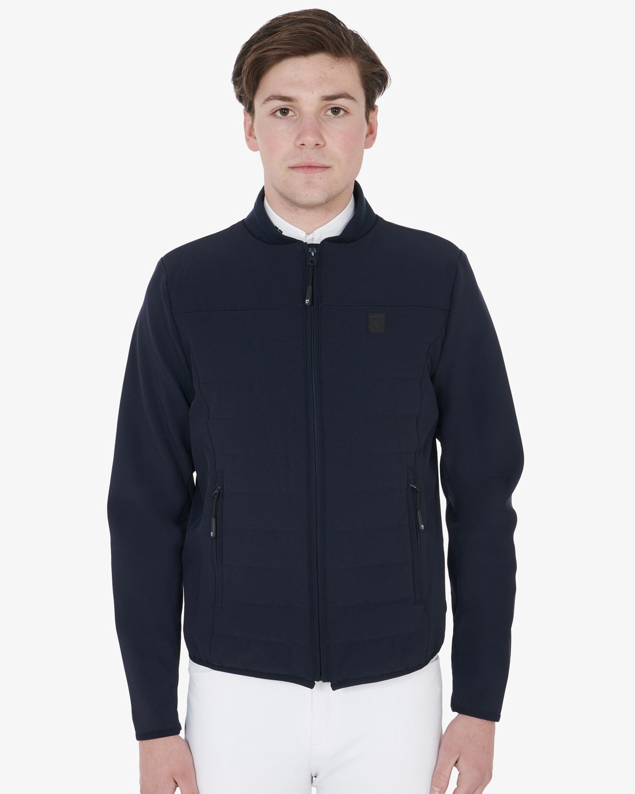Men's jacket in perforated technical fabric