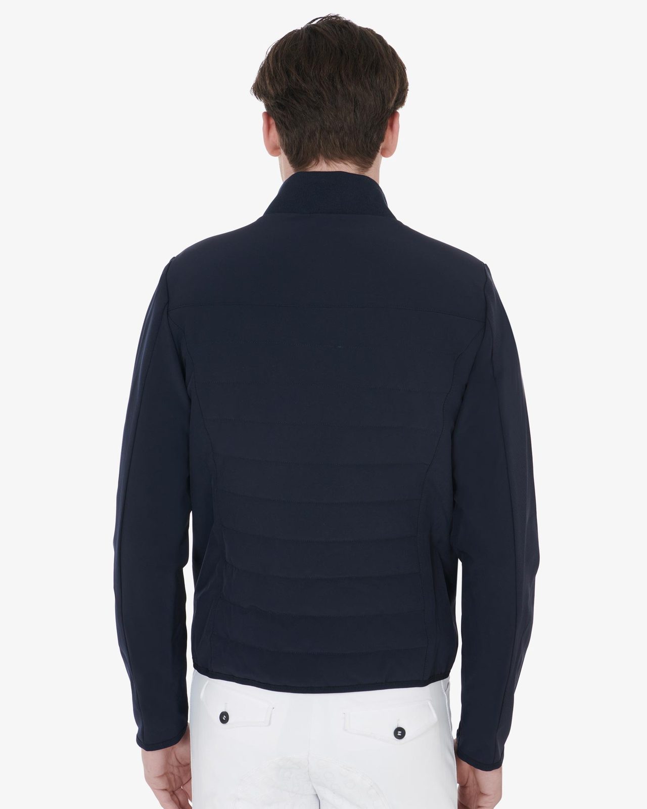 Men's jacket in perforated technical fabric