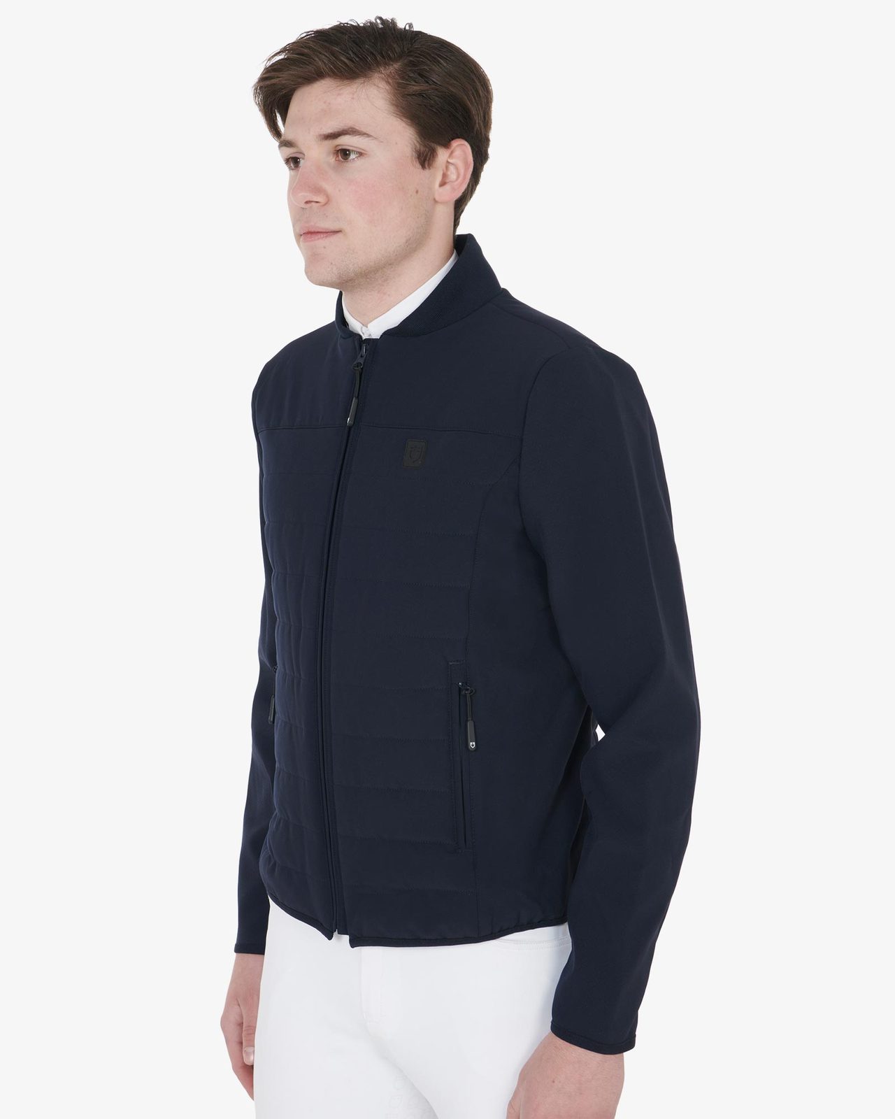 Men's jacket in perforated technical fabric