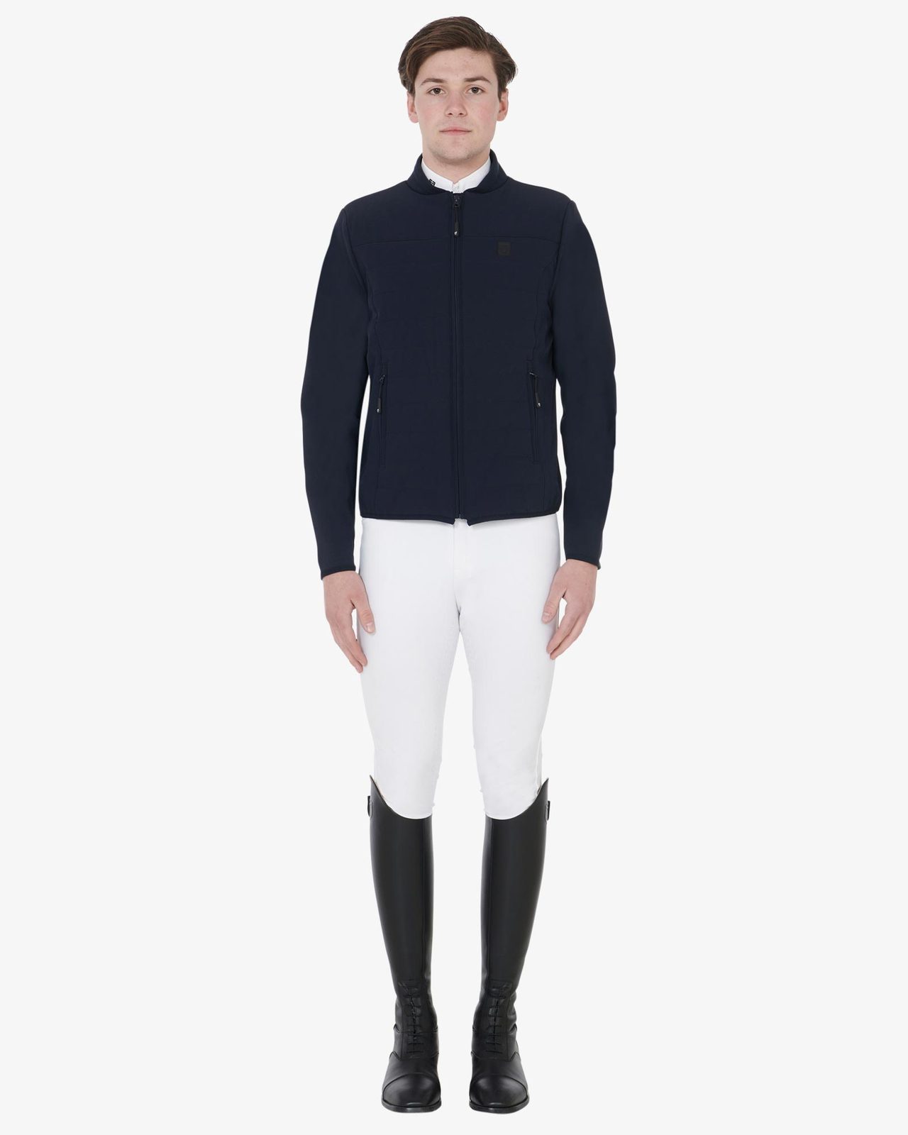 Men's jacket in perforated technical fabric