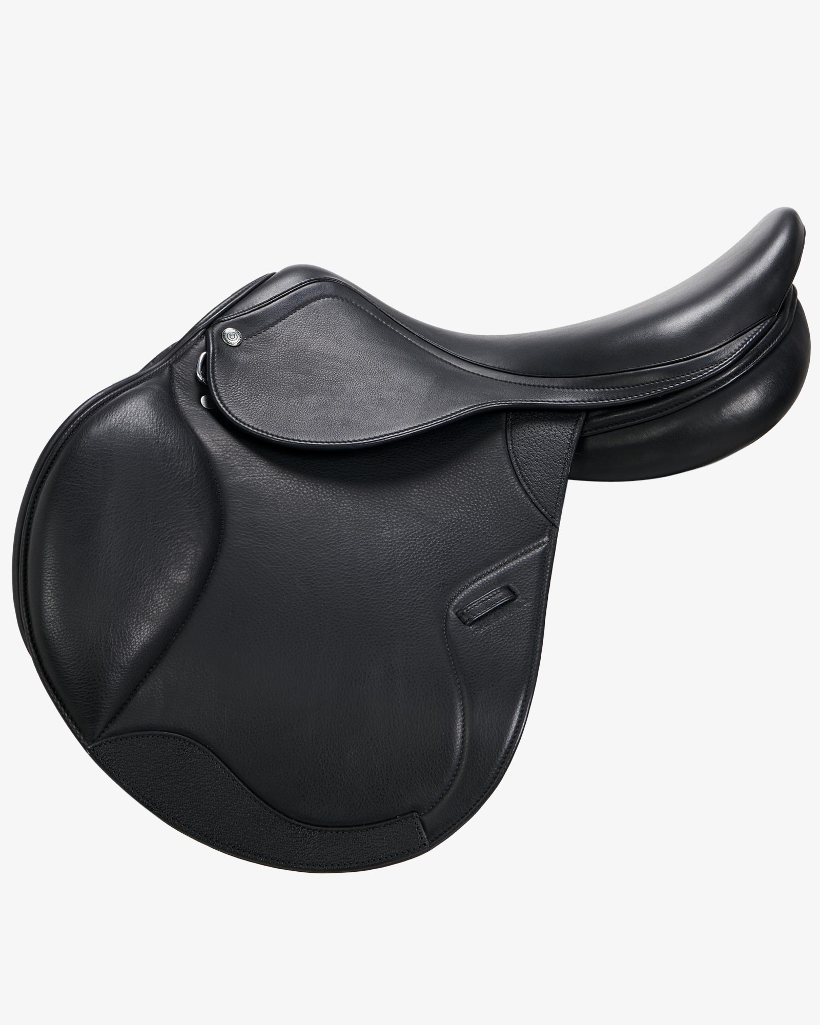 Jumping saddle double leather