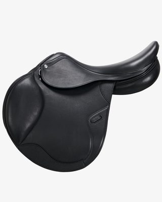 Jumping saddle double leather