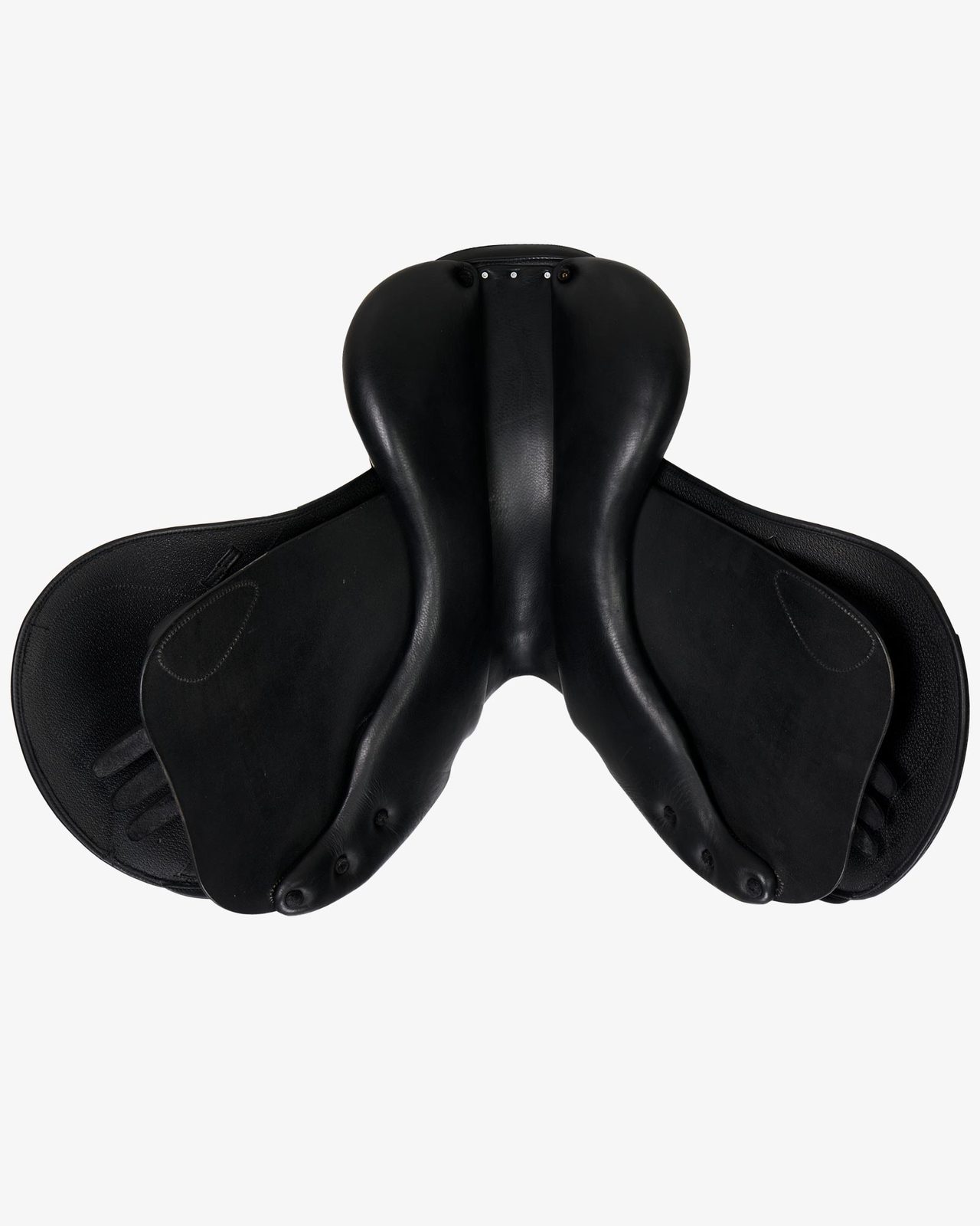 Jumping saddle double leather