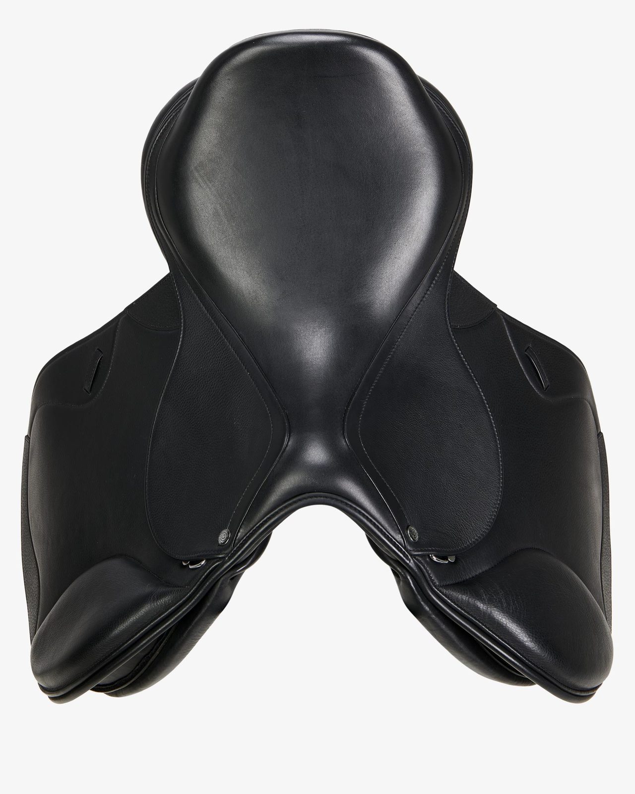 Jumping saddle double leather