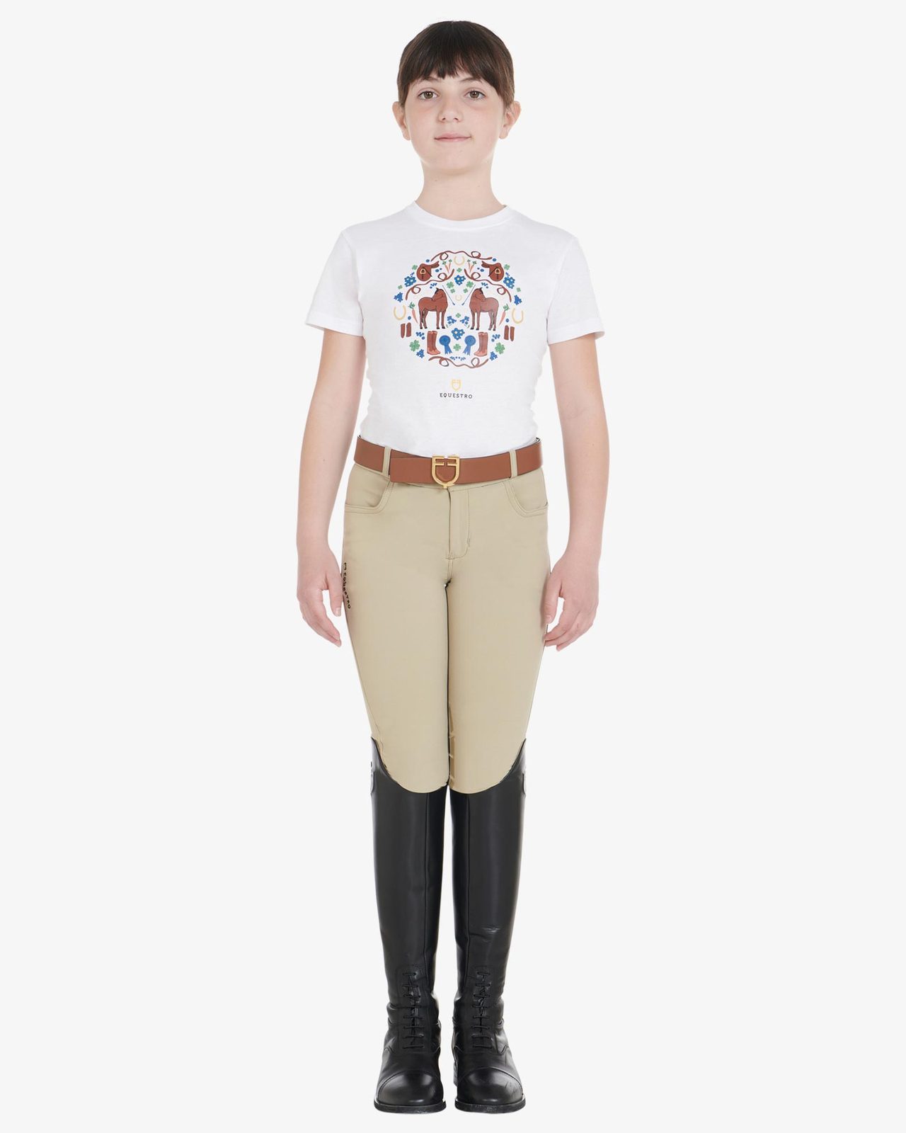 Kids' unisex breeches in technical fabric