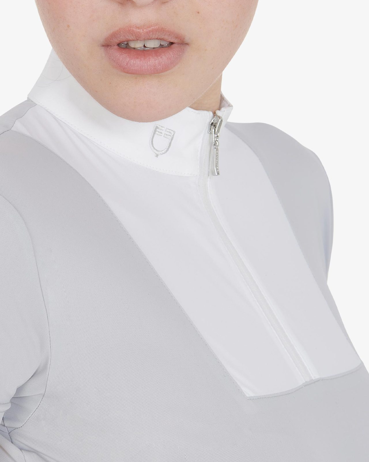 Polo donna da concorso slim fit mezza manica