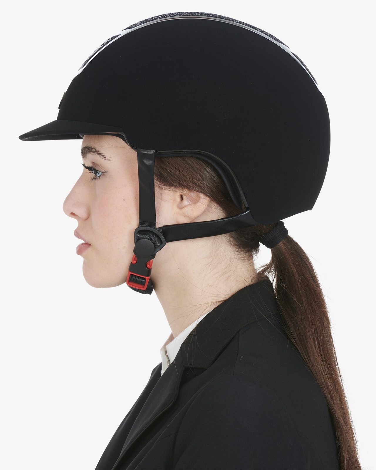 Cap ultra-light in velluto con strass