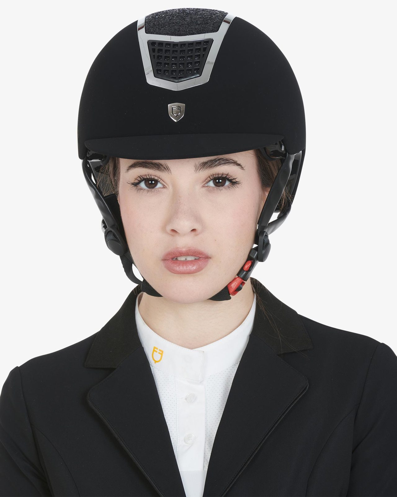 Cap ultra-light in velluto con strass