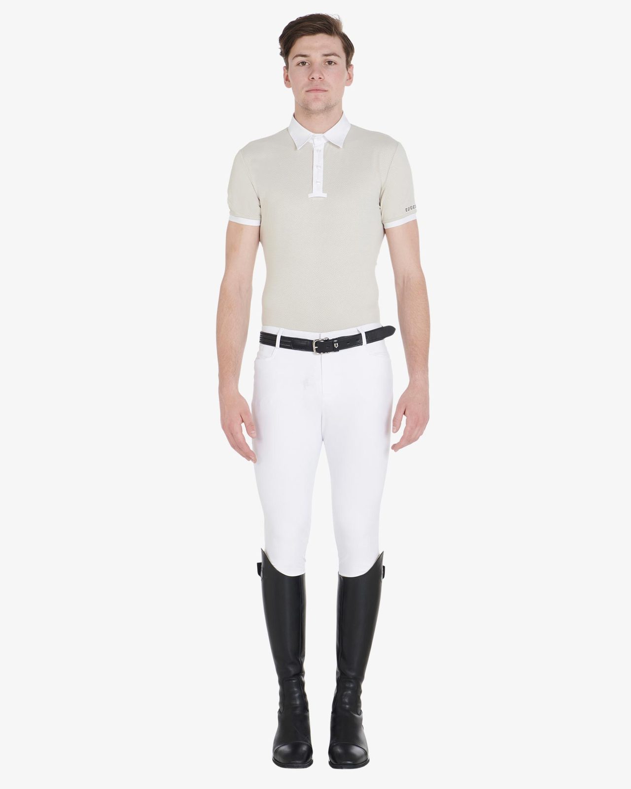 Men's slim fit grip breeches with logo